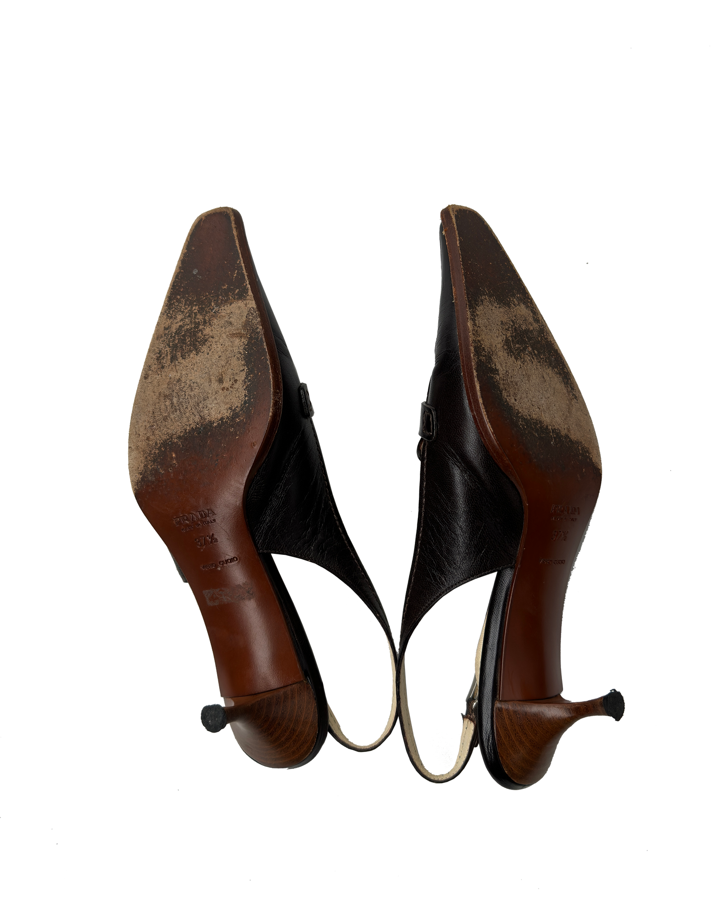 Prada brúnir hælaskór / Prada brown sling-pumps