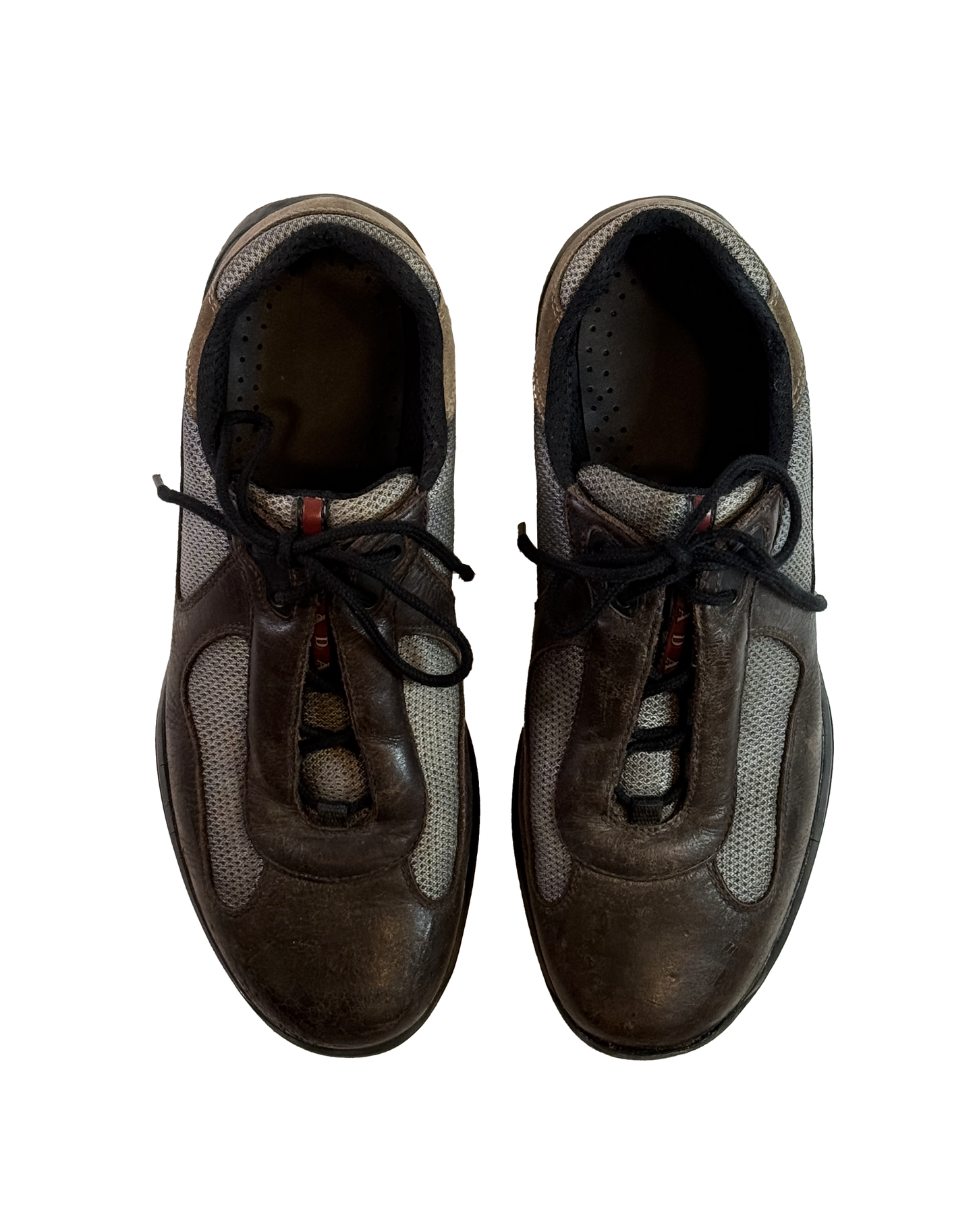 Brúnir Prada America's Cup strigaskór / Brown Prada America's Cup sneakers